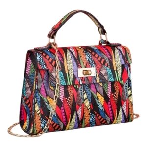 Colorful Geometric Pattern Handbag
